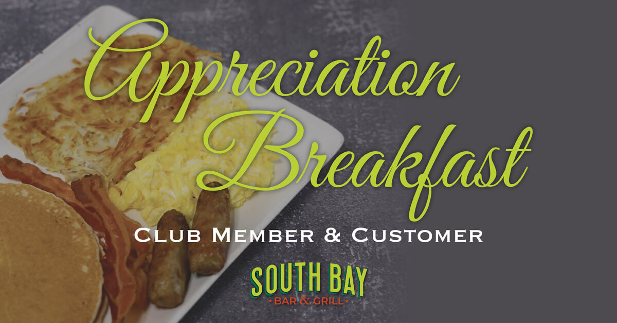 Club Member and Customer Appreciation Breakfast