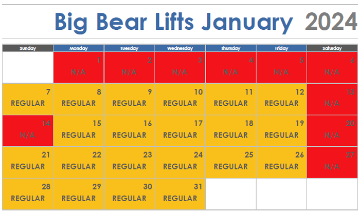 ITT Discount Big Bear/Snow Summit Lift Tickets January 2024